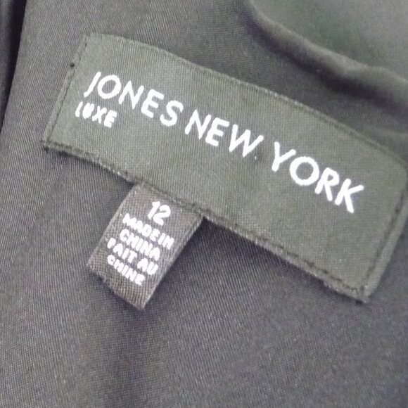 VINTAGE SIZE 12 BLACK COCKTAIL DRESS - Picture 10 of 12